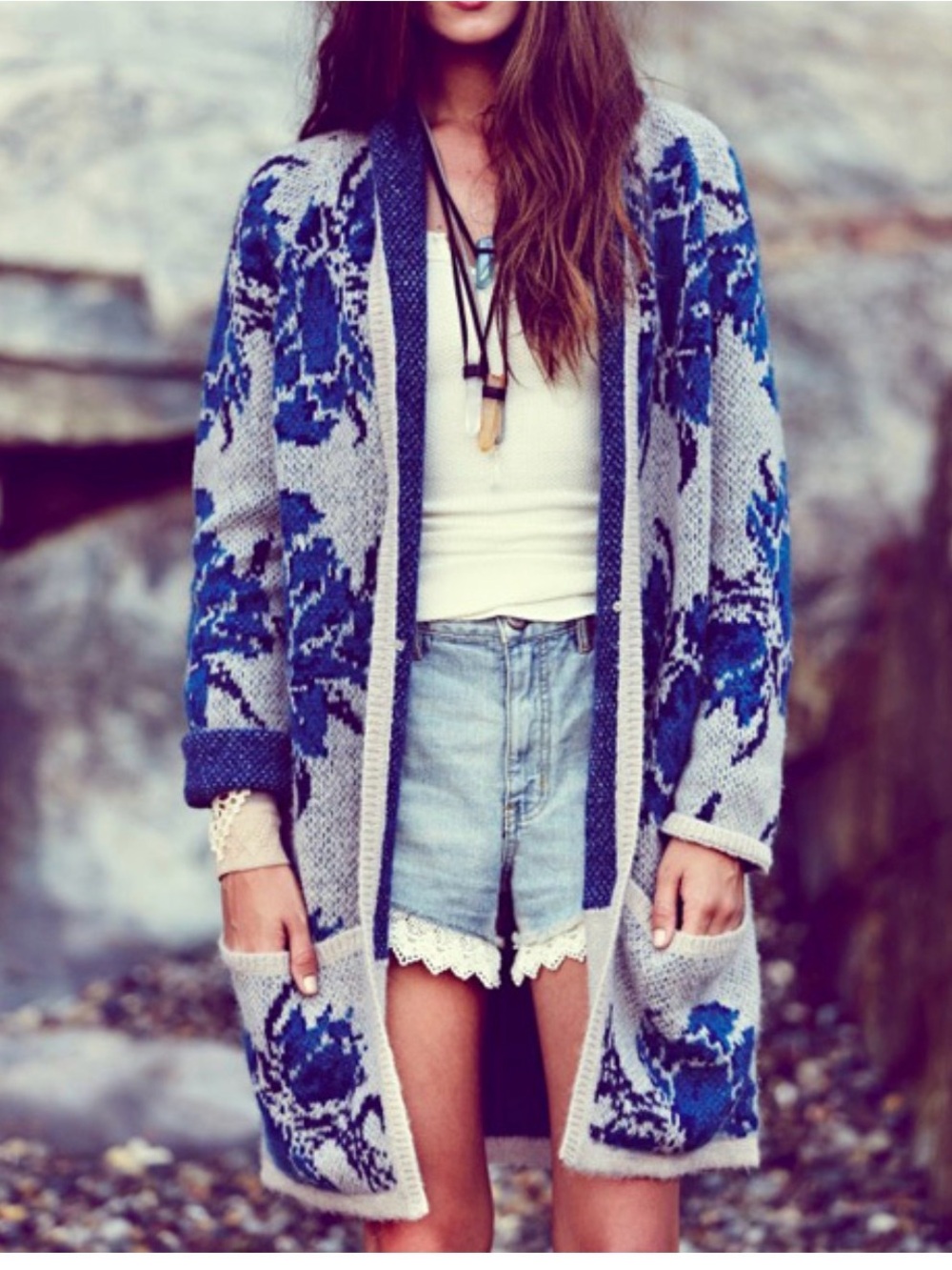 Free People Flower Power Cardigan